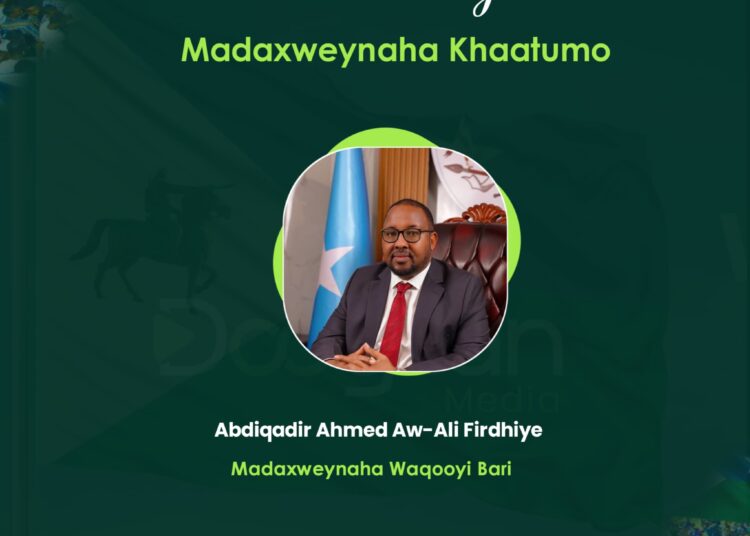 Abdikadir Firdhiye Elected First President of Northeastern State in Laascaanood