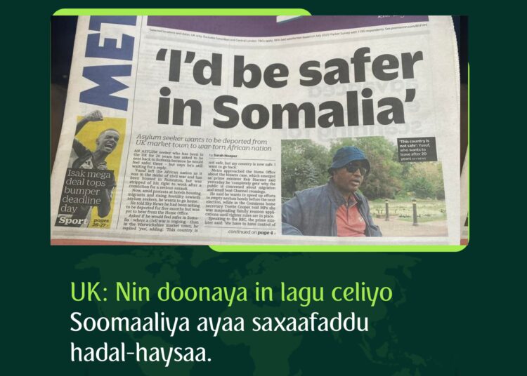 Somali Asylum Seeker Begs to Be Deported, Says Somalia Safer than UK Town
